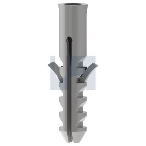 Trade Pax [2 Pkts of 200] Wall Plug Nylon Uni Grey 8X40