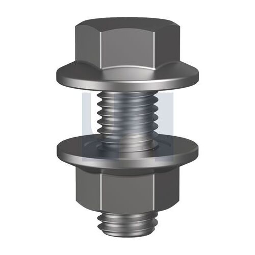 Galv PC4.6 Purlin Flange Bolt & Nut Kit M12X30